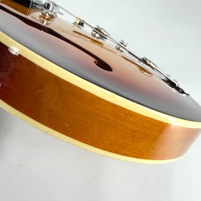 1996 Epiphone Riviera (Peerless Korea) - Vintage Sunburst image 14