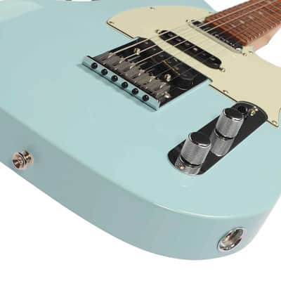 Fender 2021 Deluxe Nashville Telecaster Electric Guitar - Daphne Blue - Used image 9