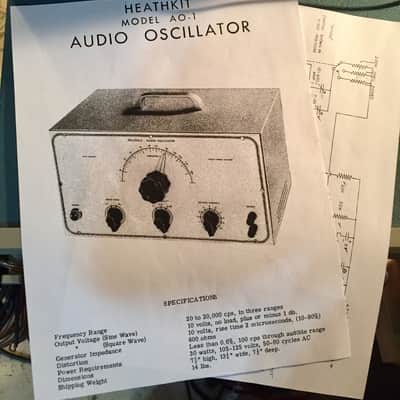 Heathkit AO-1 Audio Oscillator w DC Offset Switch, Probe & Manual – Serviced, Tested & Calibrated image 9