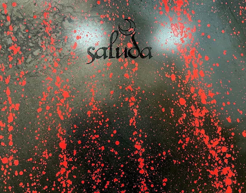 24" Saluda Blood Splattered Heavy Gong image 1