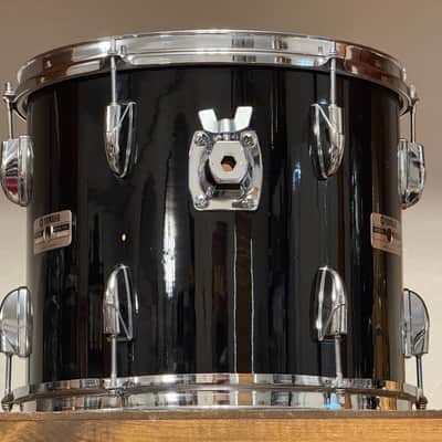 1986 Yamaha 8000 Tour Custom Piano Black Lacquer 12/13/16/22 Drum Kit image 17