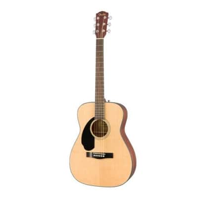Fender Left-Handed Acoustic Guitar, CD-60S, with 2-Year Warranty, Dreadnought Classic Design with Rounded Walnut Fingerboard and Phosphor Bronze Strings, Glossed Natural Finish, Mahogany Construction image 3