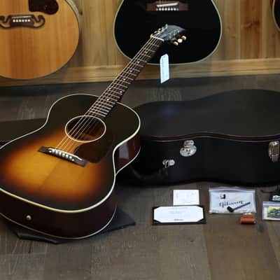 2024 Gibson Custom Shop 1942 Banner LG-2 Acoustic Guitar Vintage Sunburst + COA OHSC image 1