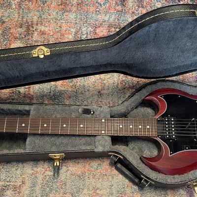 2016 Gibson SG Faded T with Rosewood Fretboard - Worn Cherry W/Hard Case image 11