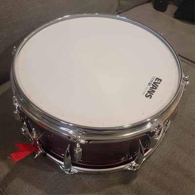 Sonor Vintage Series Snare Drum 14x6.5 - Vintage Red Oyster image 5