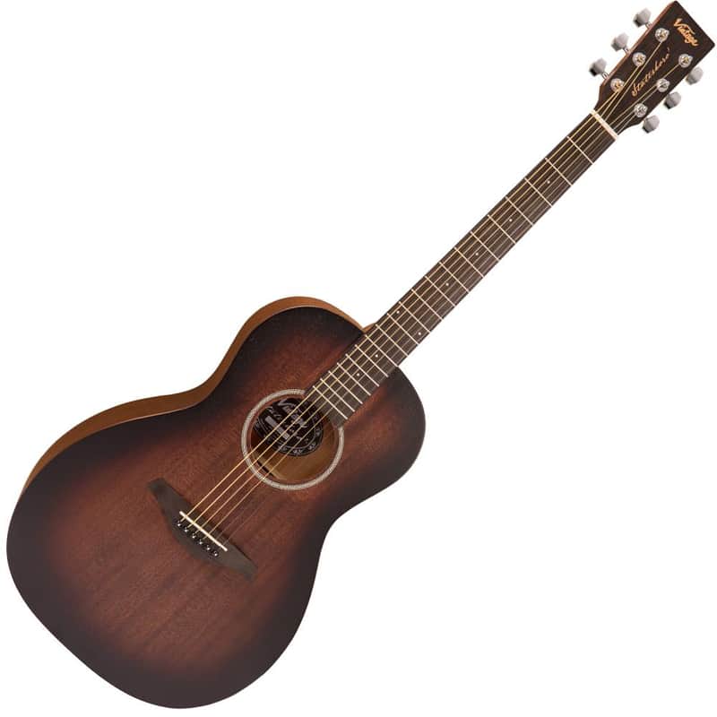 Acoustic Vintage Statesboro' 'Parlour' Acoustic Guitar ~ Whisk...
