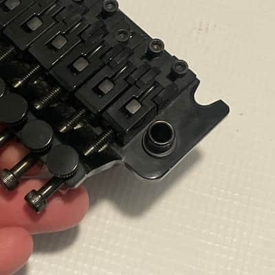 2000's Era Charvel Used FRT-01000 1000 Series Licensed Floyd Rose Black Guitar Tremolo Bridge Set image 18