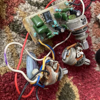 Charvel-Jackson Model 4 Parts Electronics Tuners Backplate etc. Original Vintage 1980's image 2