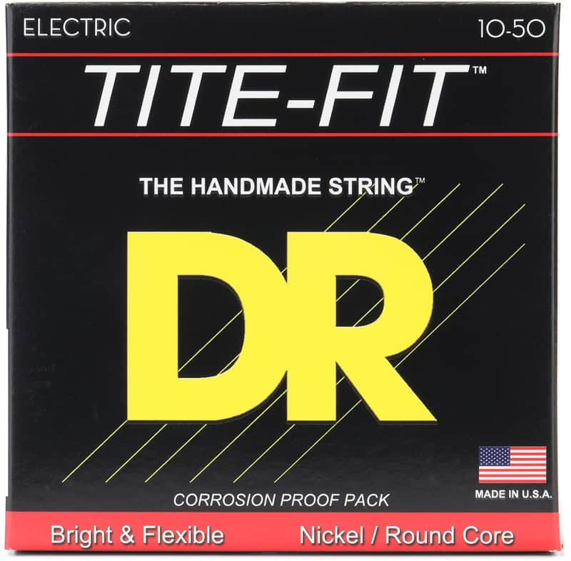 DR Strings TITE-FIT™ - Nickel Plated Electric Guitar Strings: Medium Plus 10-50 image 1