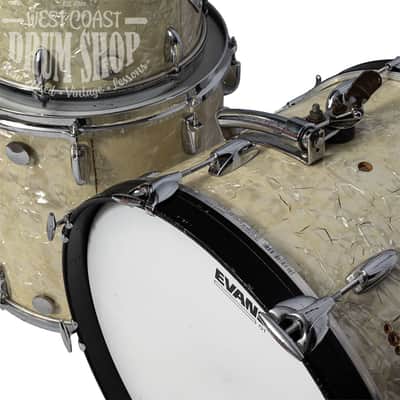 Used Gretsch Vintage 60s-70s Player's Kit White Marine Pearl 13, 16, 20 image 3