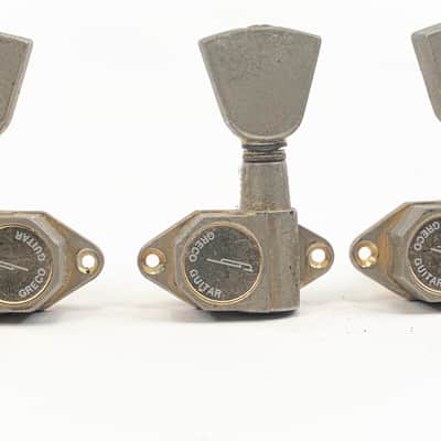 Greco Vintage Japan Machine Heads / Tuners – 1980s – Full Set (3+3) image 3