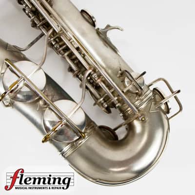 Conn New Wonder Transitional Alto Saxophone - Silver Plate, Gold Wash Bell, 1932 image 11