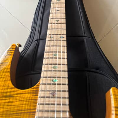 Kiesel DC600X 2023 - Vintage Yellow w/ *INSANE* Mastergrade Flame Maple Top and Fingerboard image 13