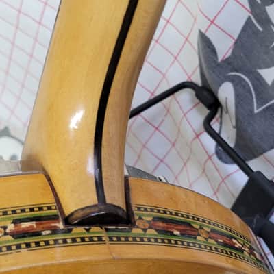 1920's? Slingerland Maybelle 17 fret Tenor Banjo, birdseye back, ornate sides image 13