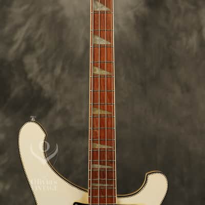 1979 Rickenbacker 4001 Bass White with RARE original CHECKERBOARD BINDING!!! image 4