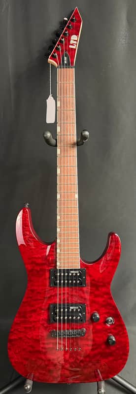ESP LTD MH-200QM NT Electric Guitar See-Thru Black Cherry (768) image 1