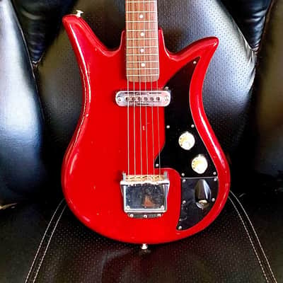 Teisco Early 60s E-110 Tulip 1960s Fiesta Red image 1