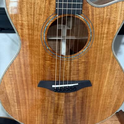 Furch Rainbow Gc-KK Custom All Solid Koa Hardshell Case Abalone Herringbone Voiced on Top and Back image 7
