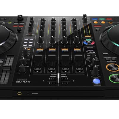 Pioneer DDJ-FLX10 4-Ch Rekordbox & Serato DJ PRO Controller + XS-DDJFLX10WLTBLLED image 4