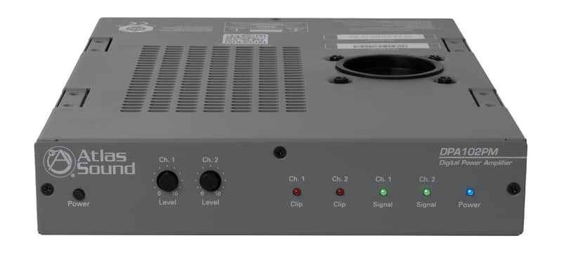 Atlas IED DPA-102PM 2-Channel Networkable Power Amplifier, 100W image 1