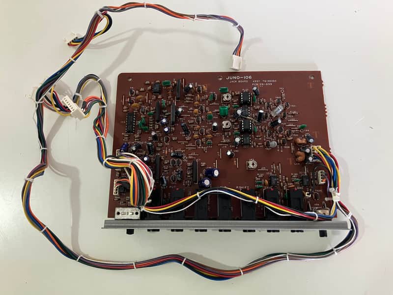 Roland Juno 106 chorus / jack board PCB 291-899 direct replacement image 1