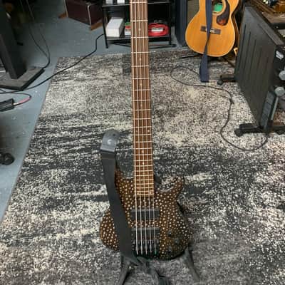 Feelie's 5-string custom bass 2018 - Brown image 1