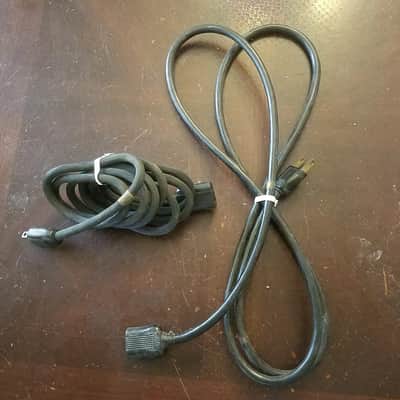 ONE (1) Royal or GIWW Original Electric Power Cord 1950s Black Rubber image 4