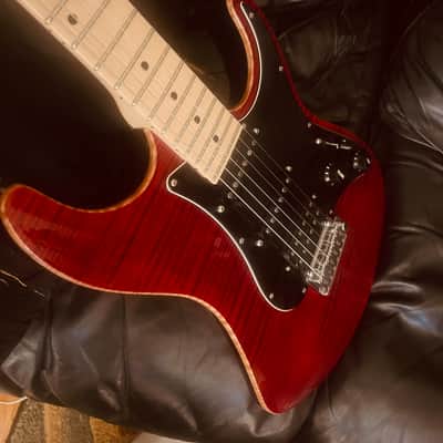 Suhr Pro Series-S4 2010 - Trans Red Flame image 4