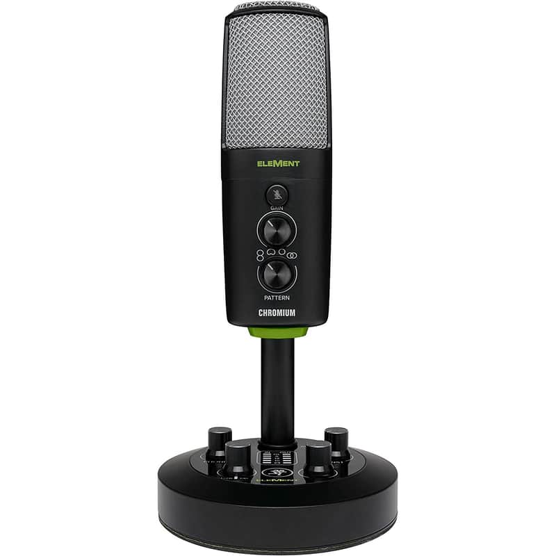 Mackie CHROMIUM Premium USB Condenser Microphone with Built-in 2-Channel Mixer image 1