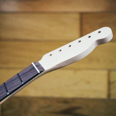 Telecaster Neck – Maple & Rosewood | Unfinished | 21 Frets | Bone Nut image 3