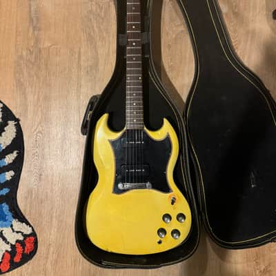 1968 Gibson SG Special "Large Guard" Yellow Refin image 1