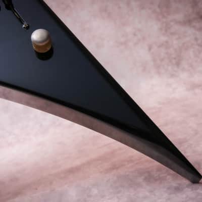 JACKSON USA Signature Dave Mustaine King V Custom 33 of 150# "Black Metal Flake + Ebony" (1996) image 8
