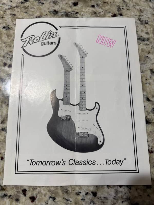 Robin Guitars Catalog Brochure 80s Doubleneck Raider Ranger Freedom Bass RDN Octave image 1