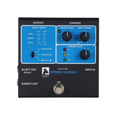 Goat Designs Blue Series Stereo Chorus II Effect Pedal - FREE SHIPPING TO THE USA