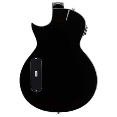 ESP LTD TL-6 Thinline Acoustic/Electric Guitar - Black - B-Stock image 7