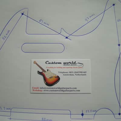 Telecaster standard guitar pickguard 1ply clear transparent fits fender new image 3