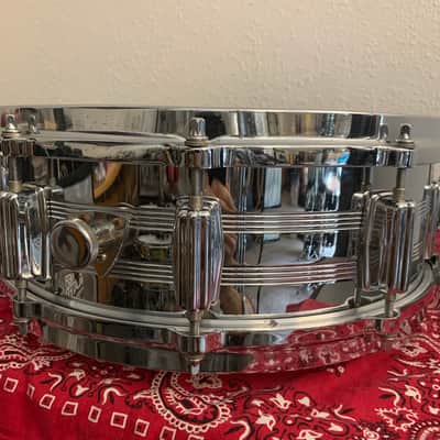 Tama No. 8005 Imperialstar King-Beat Steel 5x14" Snare Drum with Parallel Action Strainer 1977 - 1985 - Chrome Over Steel image 5
