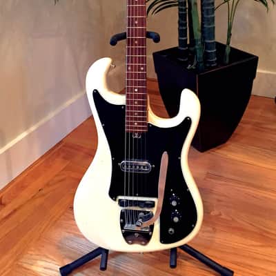 Pleasant-Kawai "MIJ" Bison Style 1 Pickup 1966 White image 5