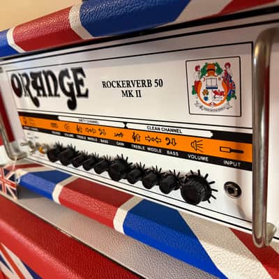 Orange Limited Edition Union Jack Rockerverb 50 MKII / 2x12 Cab Set image 9