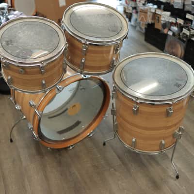 Vintage Mid-70s Ludwig Butcher Block 4-Piece Shell Pack 12/13/16/22 image 6