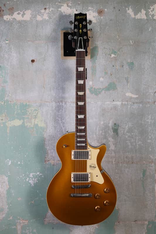 Heritage Custom Shop Core Collection H-150 Electric Guitar with Case 2023 - Gold Top Artisan Aged image 1