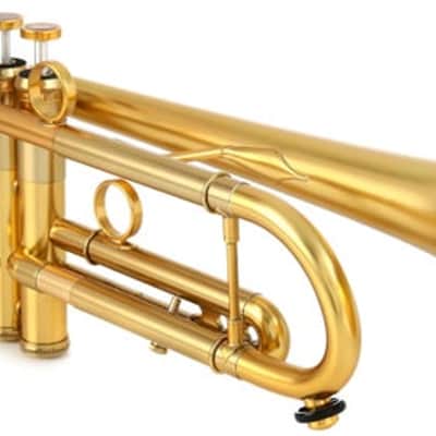 Adams Brass A1 v2 Bb Trumpet - Satin Gold Lacquer image 2