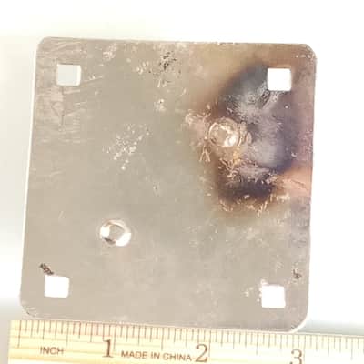 *Ludwig/WFL Diamond Ride Tom Drum Shell Mount Bracket Nickel Vintage 50s *Repair image 3