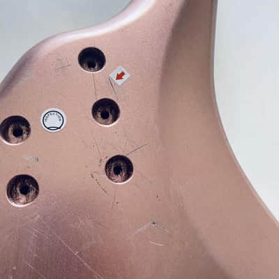 Pink Metallic Finish 5 String Bass Body image 8