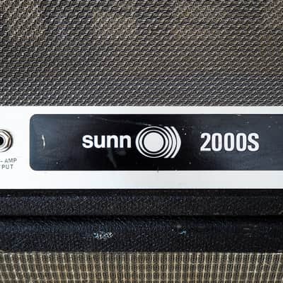 1968 Sunn 2000s Vintage Tube Amp Head & 2x15 Sunn Speaker Cabinet, Dynaco Transformers, JBL Speakers image 4