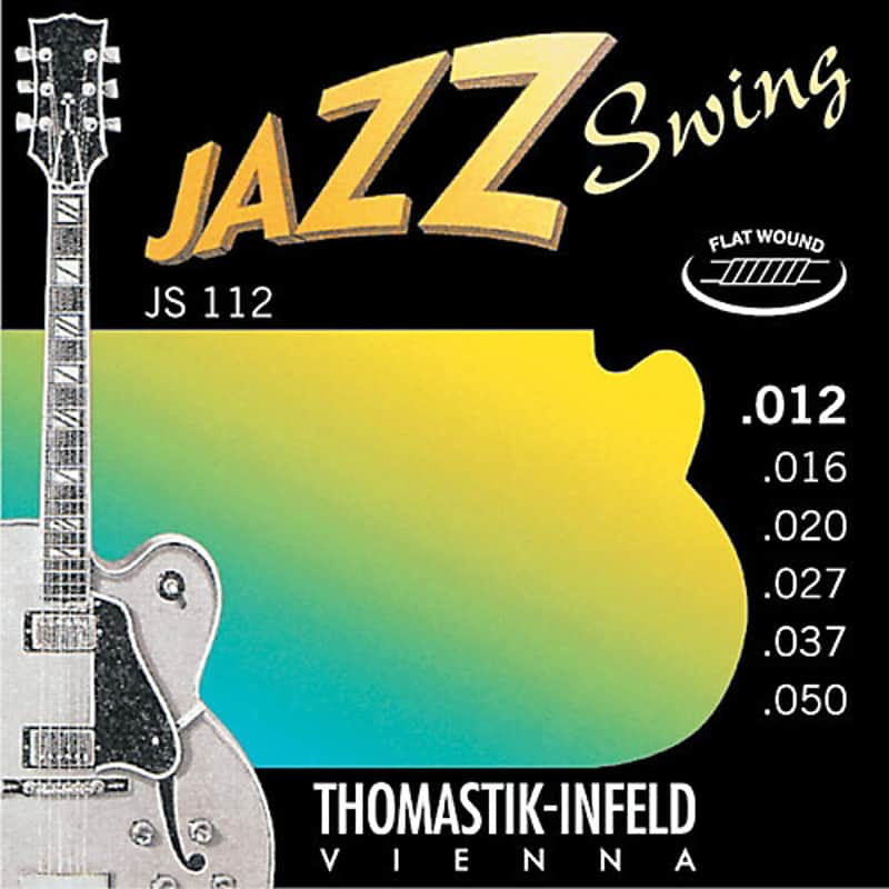 Thomastik-Infeld JS112 Jazz Swing Flatwound Jazz Guitar Strings Medium Light (.012-.050) image 1