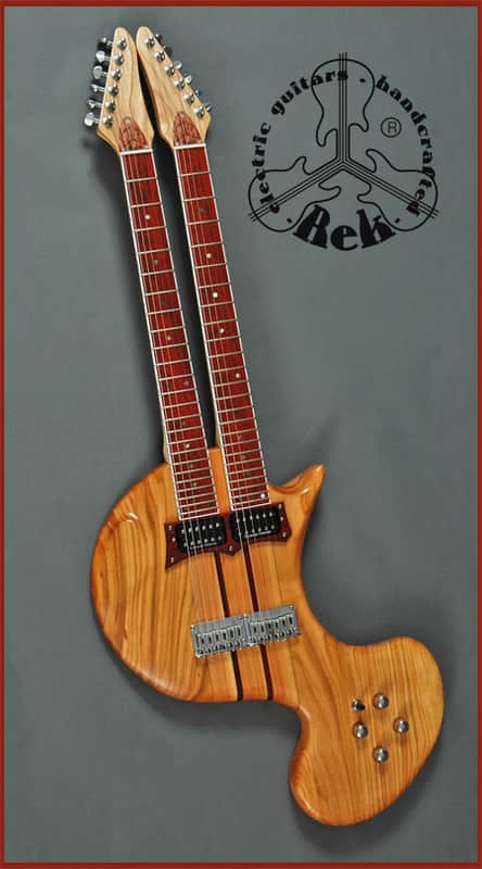 Custom REK Portato Guitar two-handed tapping touch. Like a doubleneck double neck Chapman Stick image 1