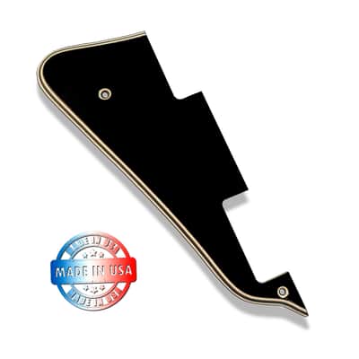 5 Ply Black/Cream Wide Bevel Pickguard for Gibson Les Paul Standard & Custom Made In USA image 3
