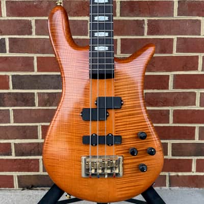 Spector Euro 4 Doug Wimbish Signature Limited Edition, Amber Aged Relic, Figured Maple Top, Plain Maple Body, 3pc Hard Rock Maple Neck, Rosewood Fretboard, EMG DW Pickups, Spector Legacy Preamp, Gig Bag, SN# NB22919 image 1