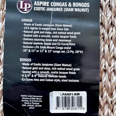 Latin Percussion Aspire Bongo Six-Piece Bundle - in Excellent ConditionLatin Percussion Aspire 2013 - Siam Walnut image 18